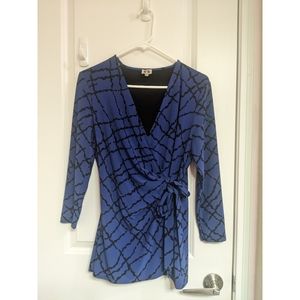 Black and Blue Blouse